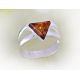 Bernstein Ring Silber 925 CZ46