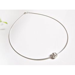 Halsreif Kette Kugel Silber 42-45 cm Silber 925 SD226