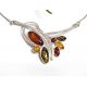 Bernsteinschmuck  Bernstein Collier Silber 925 dc284