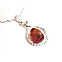 Bernstein Anhänger Silber 925 Bernsteinschmuck ba801