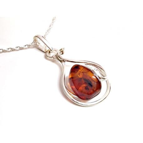 Bernstein Anhänger Silber 925 Bernsteinschmuck ba801