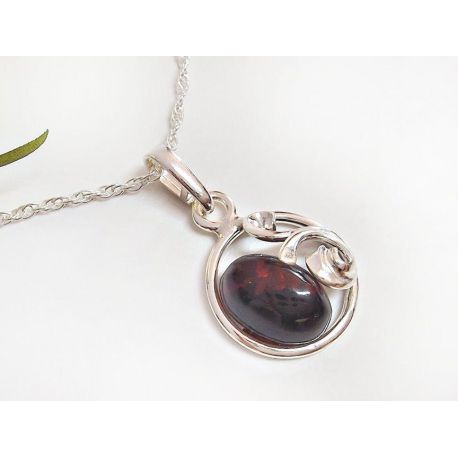 Bernstein Anhänger Silber 925 Bernsteinschmuck ba802