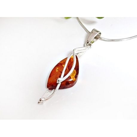 Bernstein Anhänger Silber 925 Bernsteinschmuck ba811