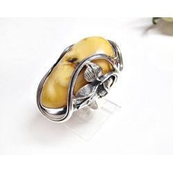 Bernstein Ring Silber 925 br375