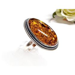 Bernstein Ring Silber 925 br377