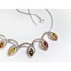 Bernstein Collier Kette Silber 925 dc302