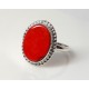 Ring Koralle Silber 925 KL208