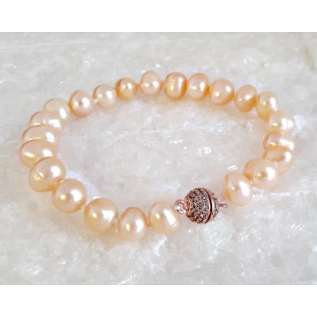 Perlen - Perlen Armband geknotet 18,5 cm (PER23)