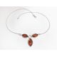 Bernstein Kette Silber 925 Collier Sterlingsilber dc315