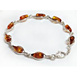 Bernstein Armband Silber 925 bb324