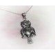 Silberschmuck - Eulen Anhänger  Silber-925  SU82