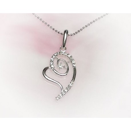 Silberschmuck - Anhänger Herz Silber-925 SP180