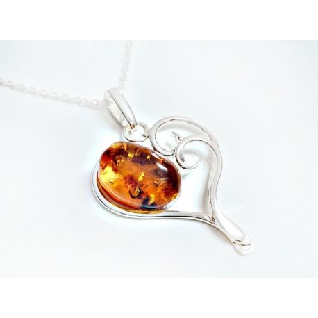 Bernstein Anhänger Silber 925 Bernsteinschmuck ba867