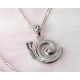Schnecke Anhänger Silber 925 Silberschmuck SU296