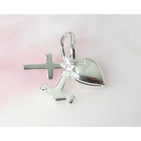Anhänger Silber Glaube-Liebe-Hoffnung Silber-925  SU294