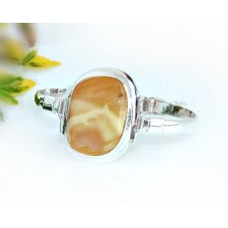 Bernstein Armreif 18 cm Silber-925 CU42