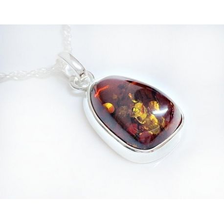 Bernstein Anhänger Silber 925 Bernsteinschmuck ba874