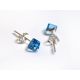 Ohrstecker Silber 925 blau sb271