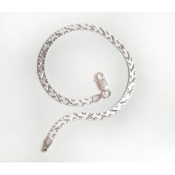 Armband Silber 925 Schlangenkette flach sg225