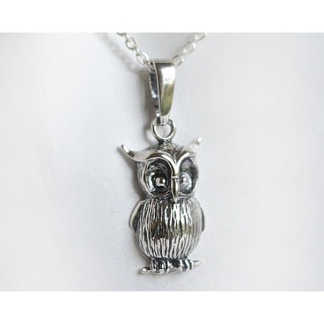 Eule Silber Anhänger Silber925 Silberschmuck SU50