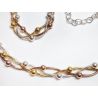 Kette geflochten Kugelkette Silber 925 vergoldet sd234