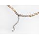 Kette geflochten Kugelkette Silber 925 vergoldet sd234