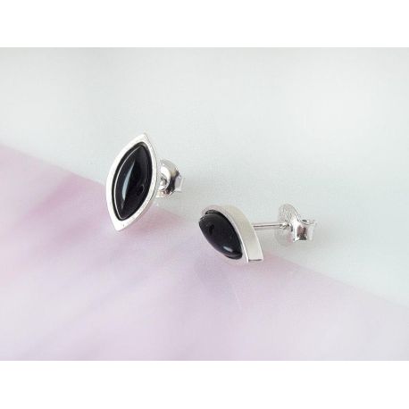 Onyx Ohrstecker Silber 925 se154