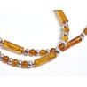 Bernsteinkette Collier Halskette Silber 925 dc326