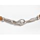Bernsteinkette Collier Halskette Silber 925 dc326
