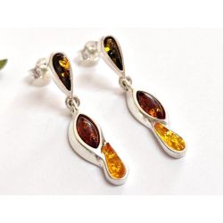 Bernstein Ohrstecker Silber 925 bd37