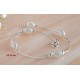 Armband Silber Kugel  17,5 cm / 19,5 cm Silber-925  (SG135)