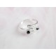 Ring Silber 925 Zirkonia schwarz weiß (SS122)
