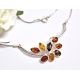 Bernstein Kette Collier Silber925 dc327