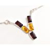 Bernstein Collier Silber 925 Kette dc329