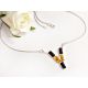 Bernstein Collier Silber 925 Kette dc329