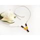 Bernstein Collier Silber 925 Kette dc329