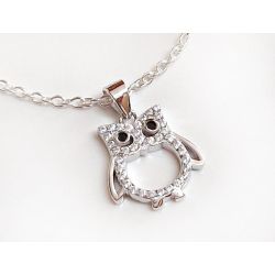 Eulen Anhänger Silber-925 Eule sp363