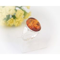 Bernstein Ring Silber 925 HE01