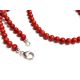 Korallen Kette Silber 925 kl383