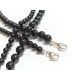 Onyx Kugelkette Silber 925 se191