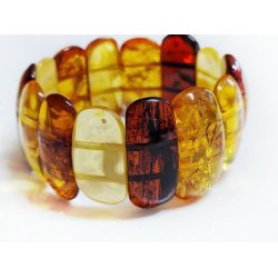 Bernstein Armband 17 cm mit Gummizugband cu211