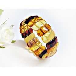 Bernstein Armband 18 cm mit Gummizugband cu212