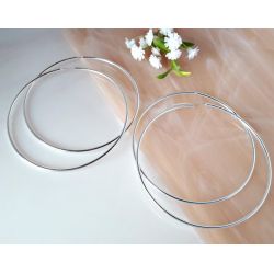 Creolen 65, 70 mm Silber 925 sc255
