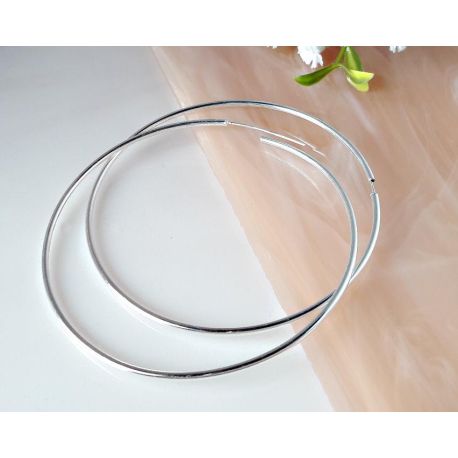 Creolen 65, 70 mm Silber 925 sc255