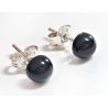 Onyx Ohrstecker 6mm Ohrringe Silber 925 SE192