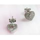 Ohrstecker Silber 925 Herz Zirkonia SB284