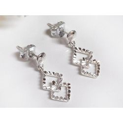 Ohrstecker Silber 925 rhodiniert Sterlingsilber sx159