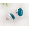 Türkis Ohrstecker Silber  925 gz216
