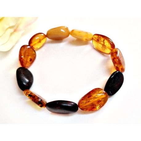 Bernstein Armband mit Gummizug 17 cm CU216