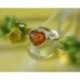 Bernstein Ring Silber 925 Herz BR314